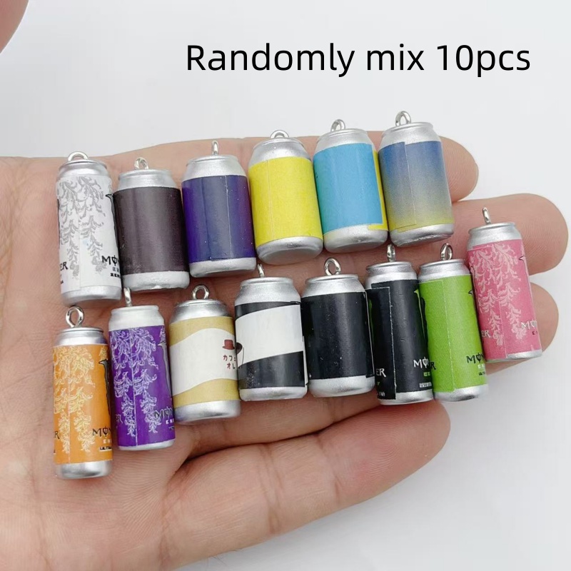 Resin Craft Projects - 10개 미니 시뮬레이션 음료 캔 레진