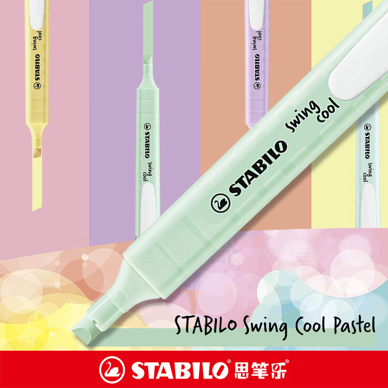 Stabilo Marker Swing Cool - STABILO 형광펜 275 마카롱 컬러 오블리크
