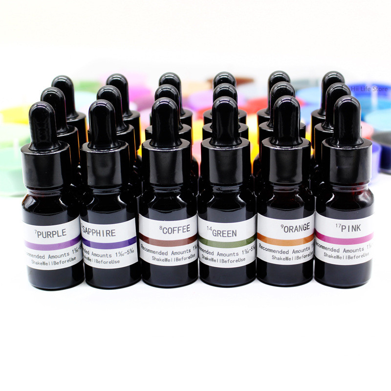 Resin Pigment Set - 10ml 액상 캔들 염료 고농축 색소
