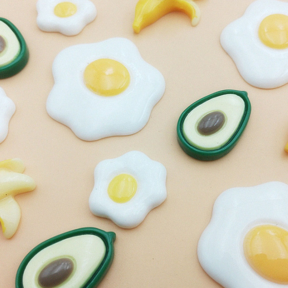 Resin Craft Material - 20개입 모조 수란 레진 DIY 공예