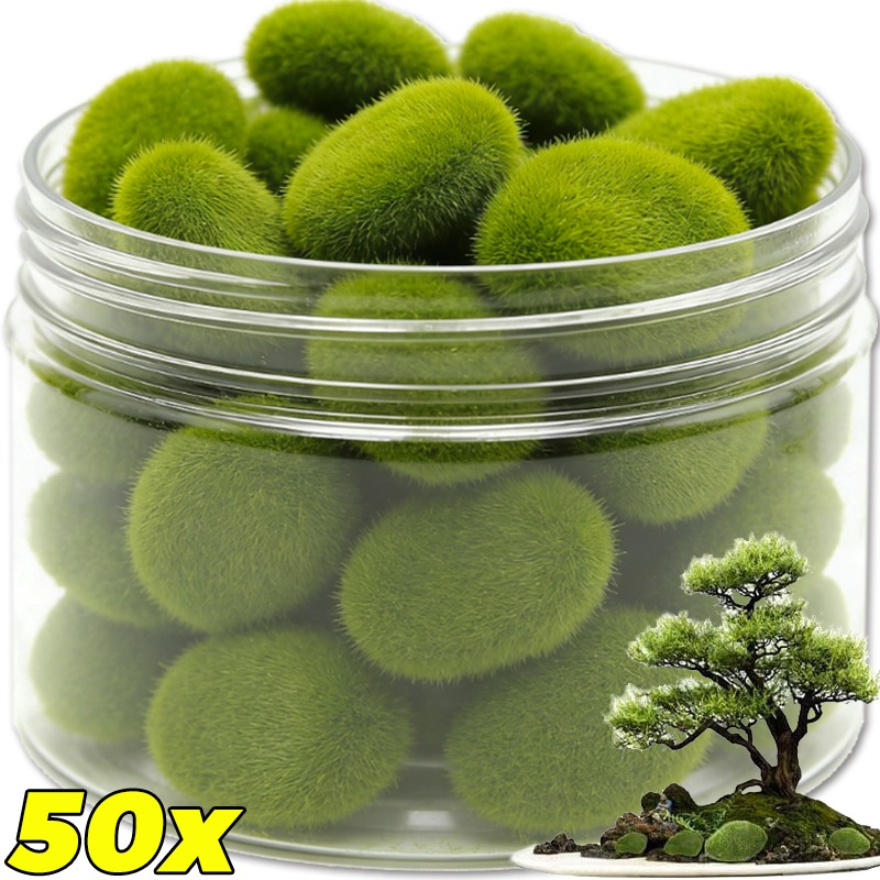 Terrarium Moss Art - 50/5PCS 인공 거품 이끼 돌 가짜