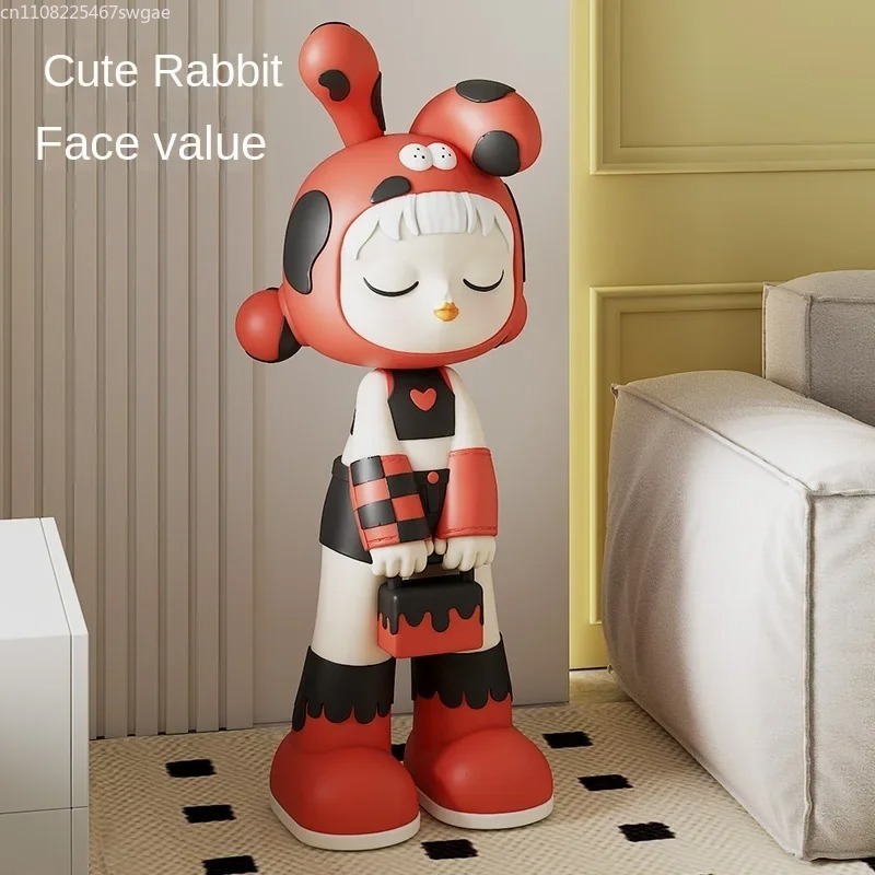 아트 카툰 소녀 조각상 실내 패션 캐릭터 모델 레진 공 - Resin Crafts 리뷰 및 가격