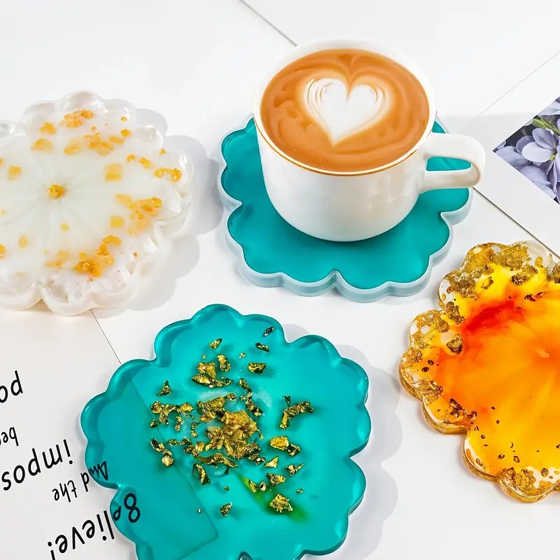 DIY 벚꽃 모양 레진 몰드 - 맞춤형 지오드 코스터  - Geode Mold Silicone 리뷰 및 가격