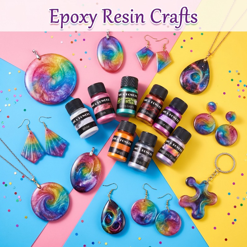 2/24 컬러 금속 안료 파우더 세트, 레진, DIY  - Resin Pigment Set 리뷰 및 가격
